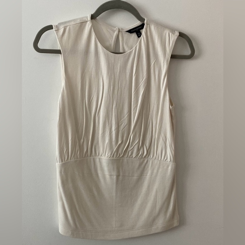 NWOT Banana Republic Ivory Sleeveless Top